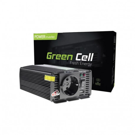 Green Cell INV01DE power adapter/inverter Auto 300 W Black