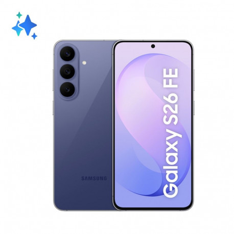 Samsung Galaxy S26 FE 17cm (6.7") kahe SIM-kaardiga Android 17 5G USB Type-C 128GB 4900mAh, mustikas