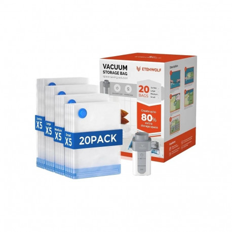 Etenwolf VB03 1500mAh Vacuum Bags with Pump