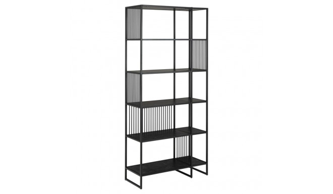 Riiul STRINGTON 85x35x185 cm, must
