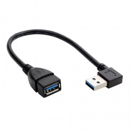 PremiumCord extension cable angled USB 3.0 A 90° male - USB 3.0 A female