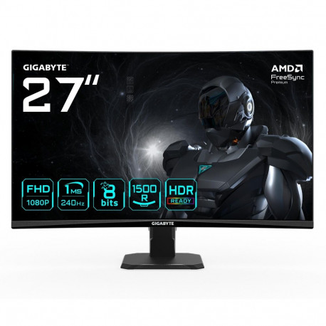 LCD Monitor|GIGABYTE|27 "|1920 x 1080 pixels|Full HD|Native aspect ratio 16:10|LED|Curved|GS27FC2EK