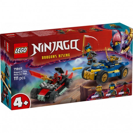 Klocki ninjago 71840 pojedynek wyścigowy rogue kontra drix