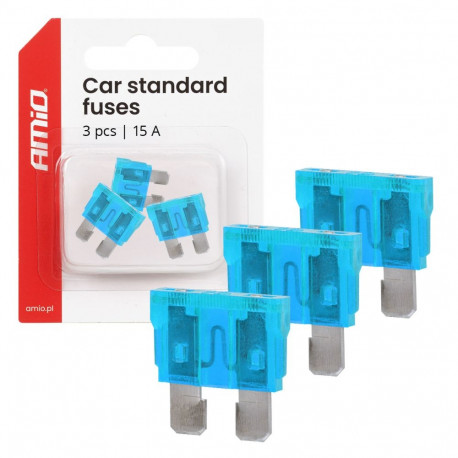 Autode standardsed lamellkaitsmed 3tk 15A AMIO-05106
