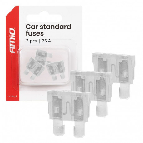 Autode standardsed lamekaitsmed 3tk 25A amio-05108