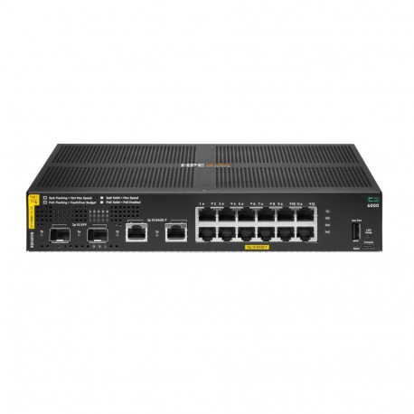 HPE Aruba Networking võrgulüliti CX 6000 12p 10M/100M/1G Class4 PoE 2p SFP 1G 139W
