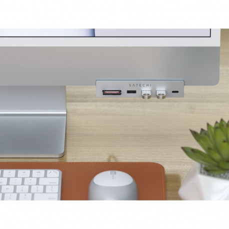 Satechi USB-C Clamp Hub for 24 iMac silver
