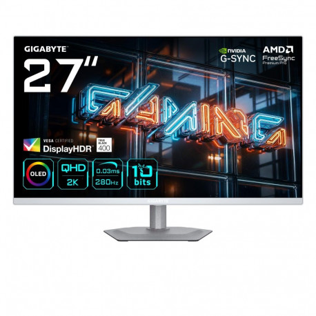 MonitorGIGABYTE27 "2560 x 1440 pixelsQuad HDNative aspect ratio 16:9QD-OLEDFlatMO27Q2AICEEK MO27Q2A 