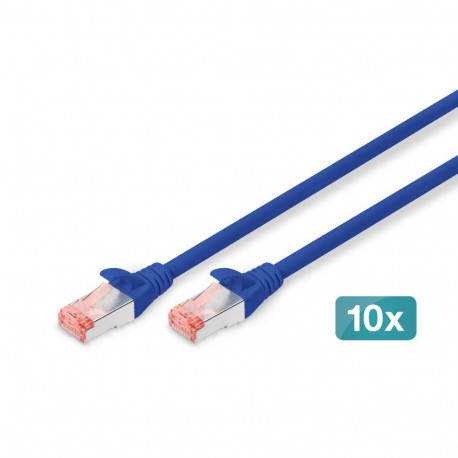 Digitus CAT 6 S/FTP patch-kaablid 1m, sinised, 10 tk