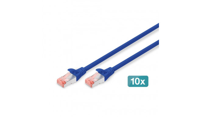 Digitus CAT 6 S/FTP patch cable, 10 pieces