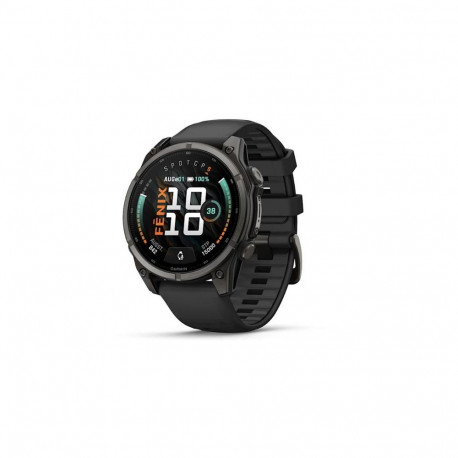 Garmin fenix 9 nutikell, 47 mm, süsinikhall DLC-titaan, must silikoonrihm