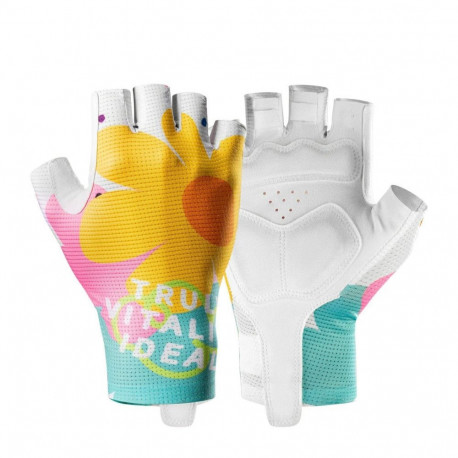 Rockbros Rockbros S389 Women's Short Shock Absorbing Cycling Gloves L - Multicolor