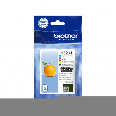 "Brother Tinte LC-3211 Value Pack (BK/C/M/Y)"