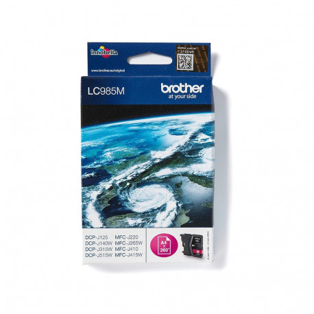 "Brother Tinte LC-985M Magenta bis zu 260 Seiten nach ISO/IEC 24711"