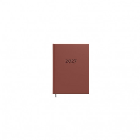 Planning notebook calendar 2027 A5 brown