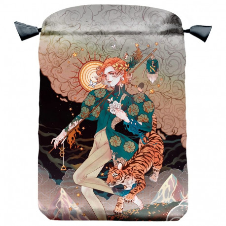 Tarot Card Bag - Lo Scarabeo Anima Satin Multicolor 16 × 22.5 cm 16 g