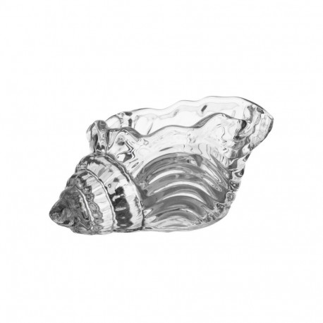 Candle holder SHELL 11xH5cm, glass