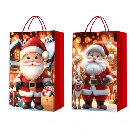 Gift bag FUN SANTA XXL, 50x72x18cm, mix
