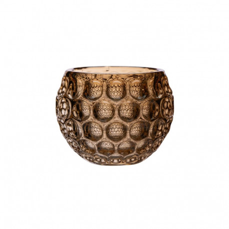 Candle holder SPHERE D8xH6,5cm glass, gold