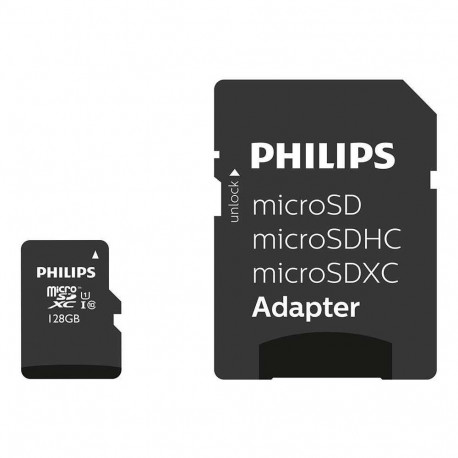 Philips 128GB microSDXC Class 10 + Adapter FM12MP45B/10