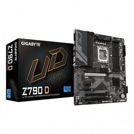 GIGABYTE emaplaat Z790 D, toetab 14. põlvkonna Intel Core'i protsessoreid, 12+1+１-faasiline digitaal