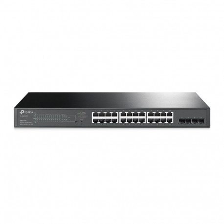 Switch - TP-LINK Omada 28-Port Gigabit Smart With 24-Port PoE+ Black