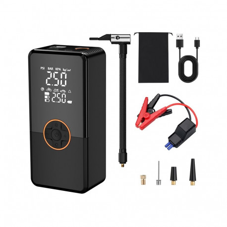 PLATINET POWER BANK CAR JUMP STARTER 8000mAh 800A AIR COMPRESSOR 22L/MIN LED MINI [46307]
