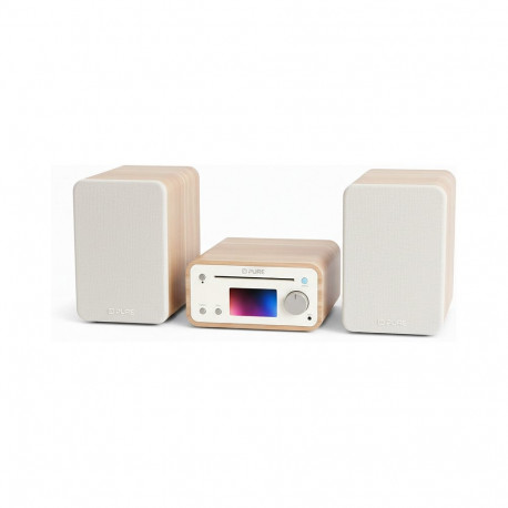 "Pure Classic Stereo Mini Stereoanlage DAB+/FM, Bluetooth, CD, USB weiß/Eiche"
