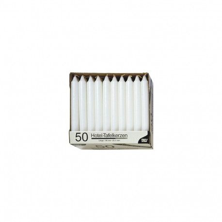"CANDLE PAPSTAR Kerzen 19.6 cm weiß"