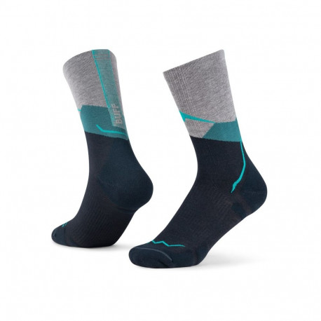 BUFF Merino Lightweight Crew Sock LWC1 Socks, Teal, L