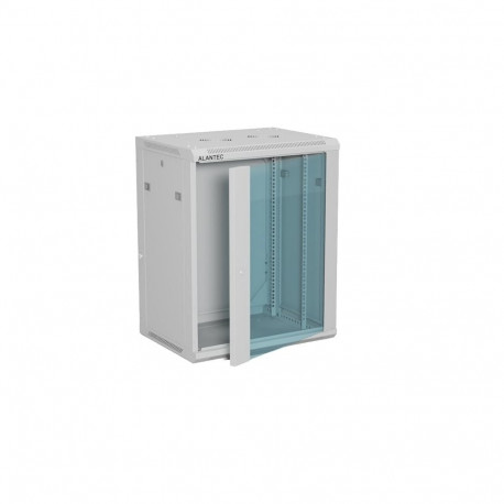 ALANTEC 19" 15U 600x450 wall-mounted cabinet, grey