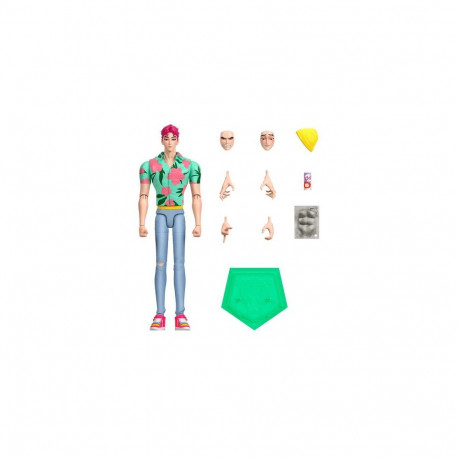 Mattel KPop Demon Hunters Saja Boys Abby 6.8-inch Action Figure with Accessories & Swappable Fac