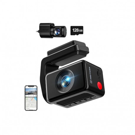 REDTIGER F4 Pro WiFi 4K + 1080p 128GB Dash Cam