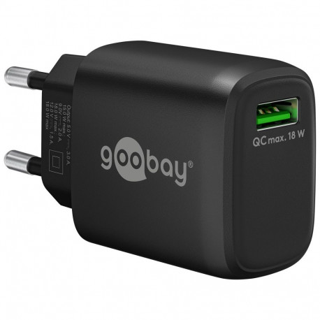 USB Fast Charger QC 3.0 (18 W) black