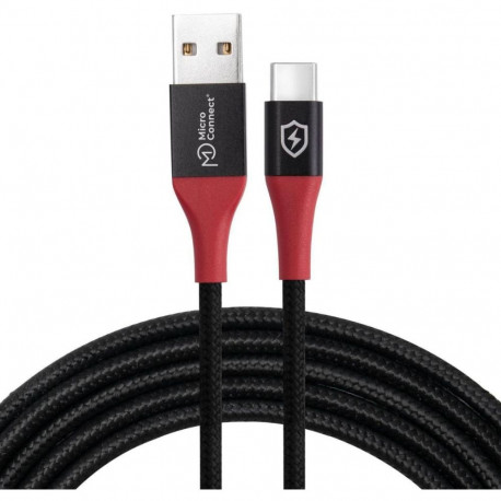 USB kaabel Microconnect USB-A - USB-C, andmete blokeerija, 1.5m