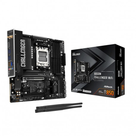 MainboardASROCKAMD B850Socket AM5micro ATXRAM DDR5-SDRAM4xSlotsWi-Fi YesBluetooth Yes1xNumber of M.2