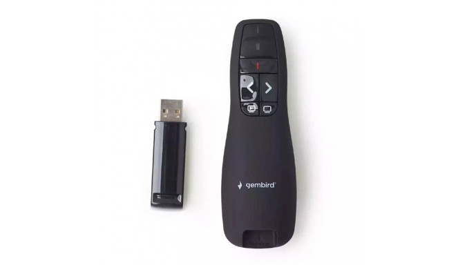 Gembird WP-L-12 Wireless USB Presenter with laser pointer / black