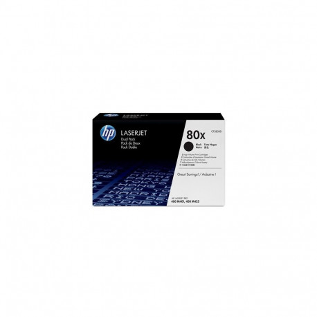HP 80X 2-pack High Yield Black Original LaserJet Toner Cartridges