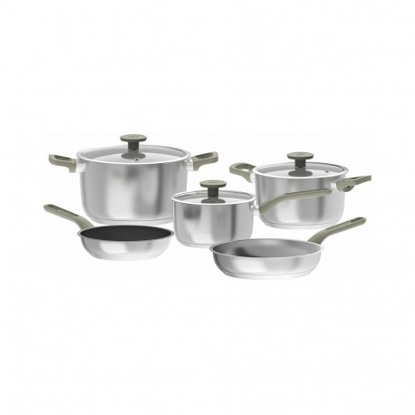 Pottide ja pannide komplekt 8 tk, oliivroheline