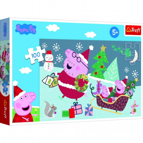 TREFL PEPPA Pusle Jõulud, 100 osa