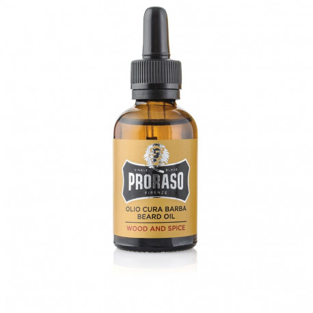 PRORASO WOOD AND SPICE aceite para barba 30 ml