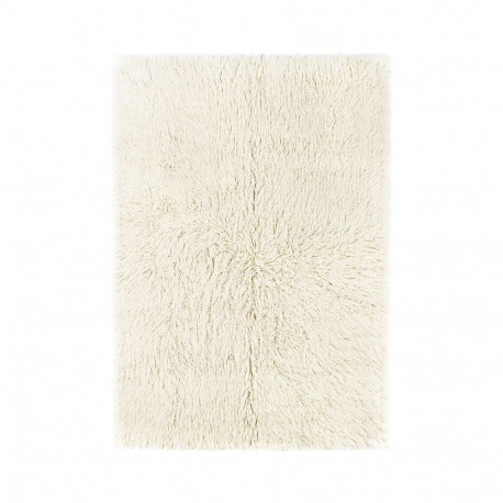 CARPET FLOKATI 100% WOOL 0.6X1.2M WHITE