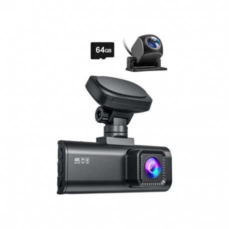 Dash Camera - REDTIGER F7N 4K Wi‑Fi Dash Cam Set 64 GB