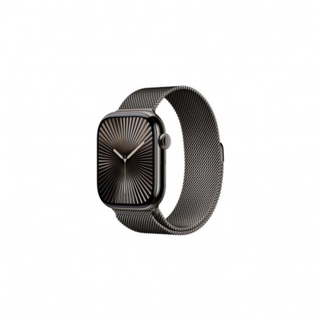 Apple Watch Series 10 GPS + Cellular 46mm Slate Titanium Case, Slate Milanese Loop EU M/L MWYW3