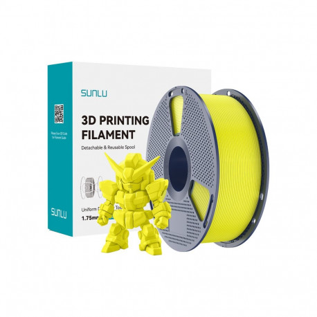 3D Printing Filament - Sunlu PLA+ 2.0 1.75 mm Diameter, ±0.02 mm Tolerance, Yellow
