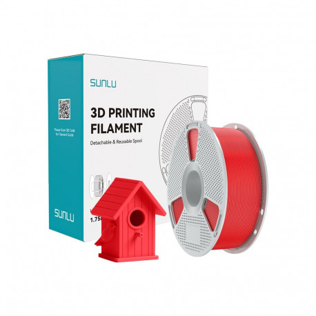 3D Printing Filament - Sunlu ASA Filament 250–280°C, 50 MPa, Red