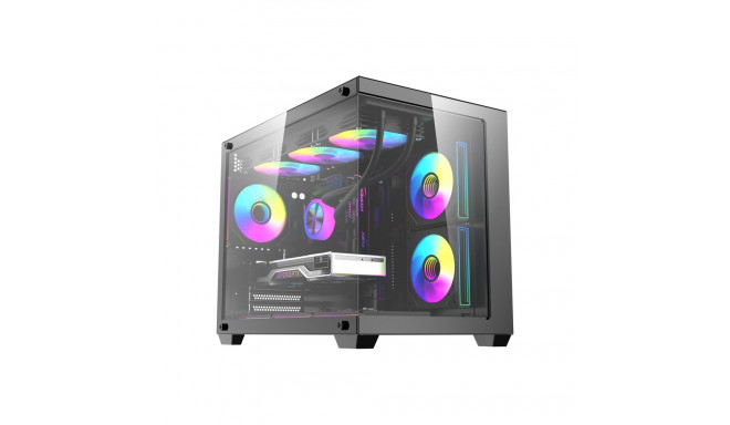 Computer Case - DarkFlash B275 PRO PC Case With 6 Fans, Black