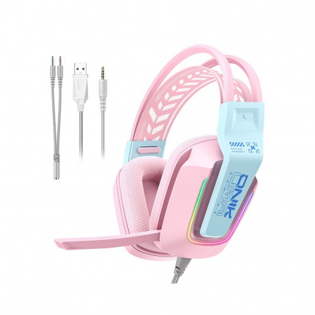 Headphones - ONIKUMA X13 50mm Drivers Rotatable Microphone Pink