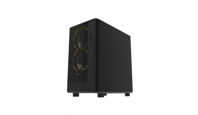Computer Case - Darkflash DB330M, M-ATX/ITX, 7 Fans Support, Black