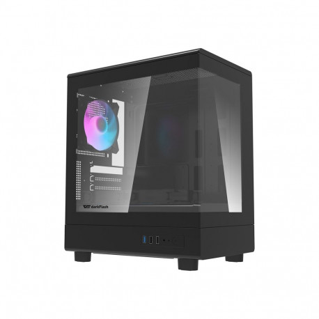 Computer Case - darkFlash DB330M M-ATX Mini Tower 3 ARGB Fans Black